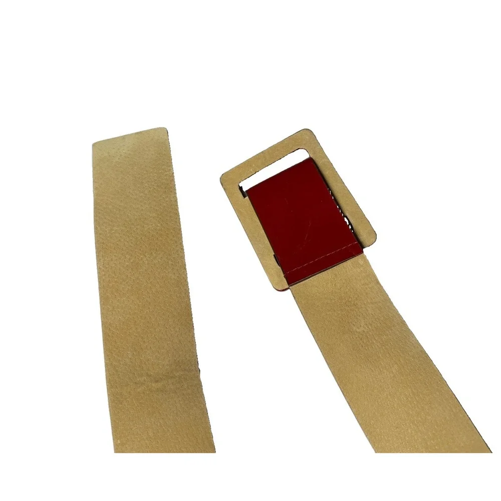 Betsey Johnson Vintage Red Statement Belt Wide Patent Genuine Leather M / L y2k